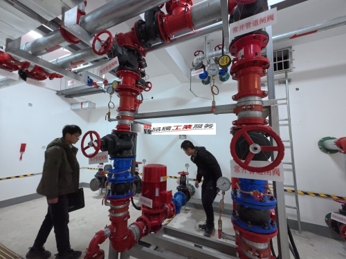 永宁消防设计公司|永宁悦桔酒店消防设计勘察现场