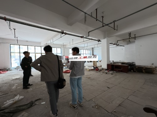 永宁设计装修公司|永宁枫乐餐厅设计装修项目现场勘察
